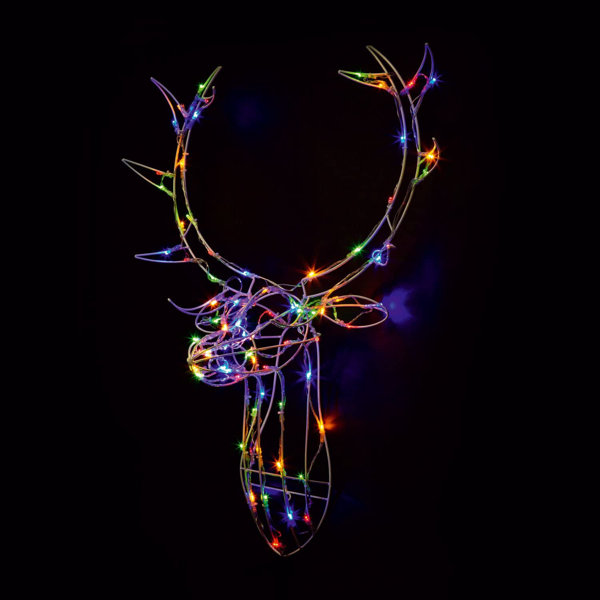 Stag head store christmas light